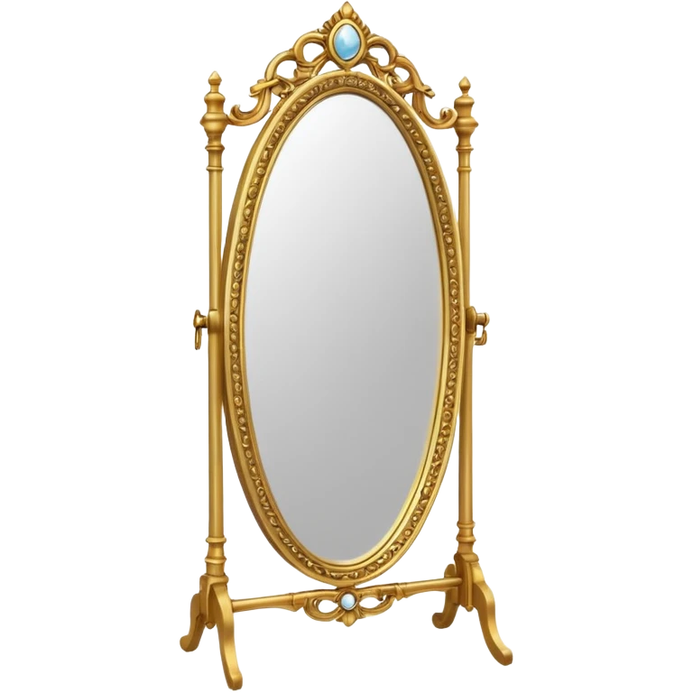 tall standing mirror with frame emoji