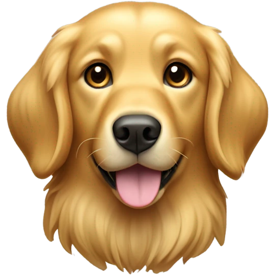 A golden retriever emoji