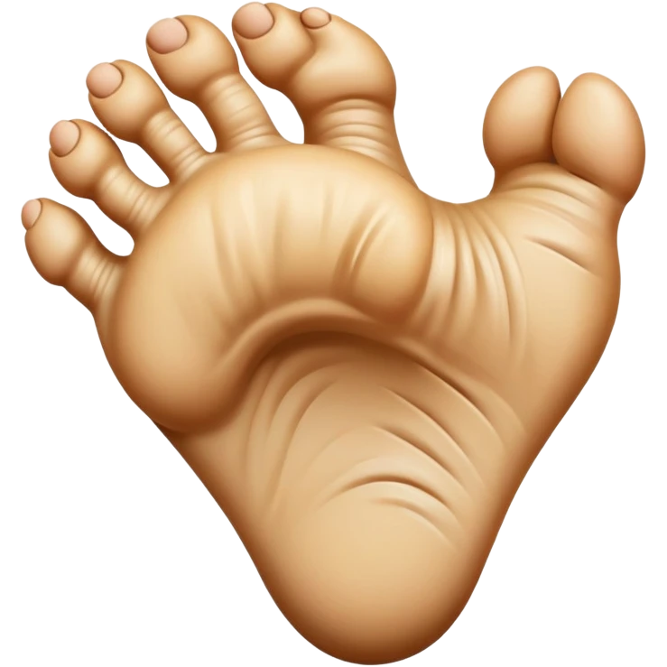 giant foot front view emoji