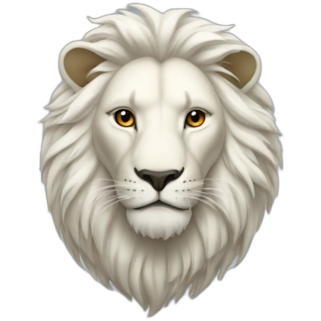 Lion blanc emoji