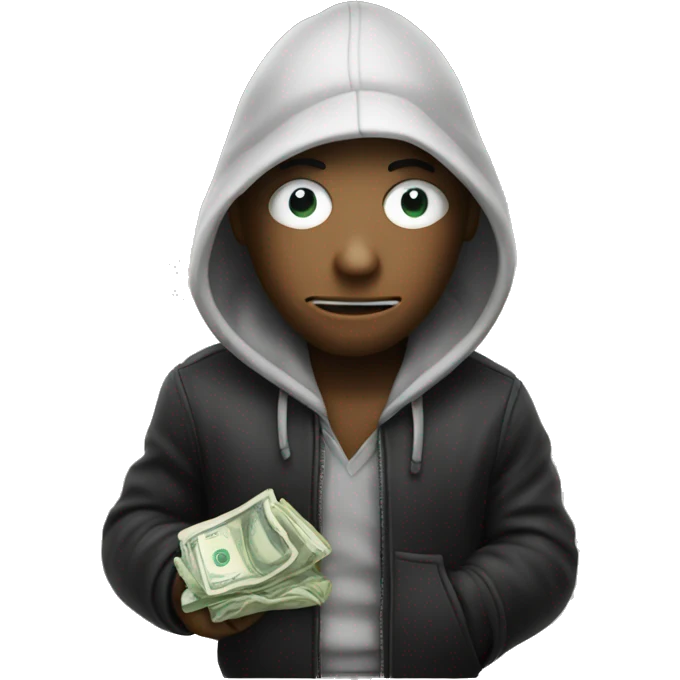 Robber emoji with a bag of money  emoji