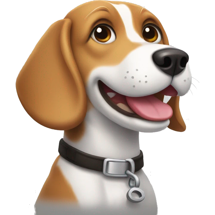 happy beagle emoji