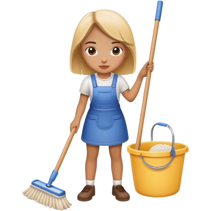 Girl Mopping emoji