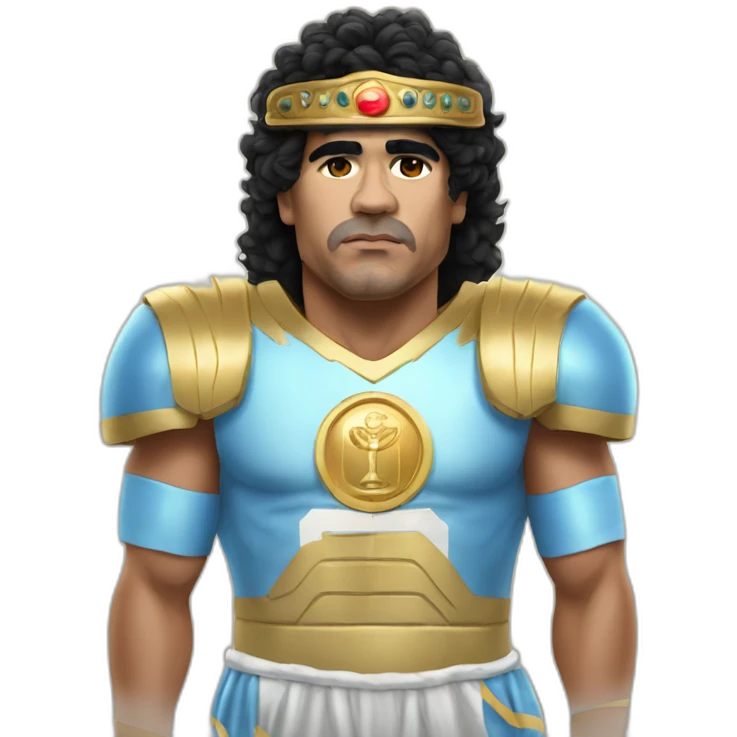 Maradona-dressed-as-a-god emoji