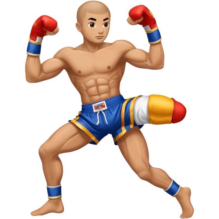 Mauy Thai knee and elbow emoji  emoji