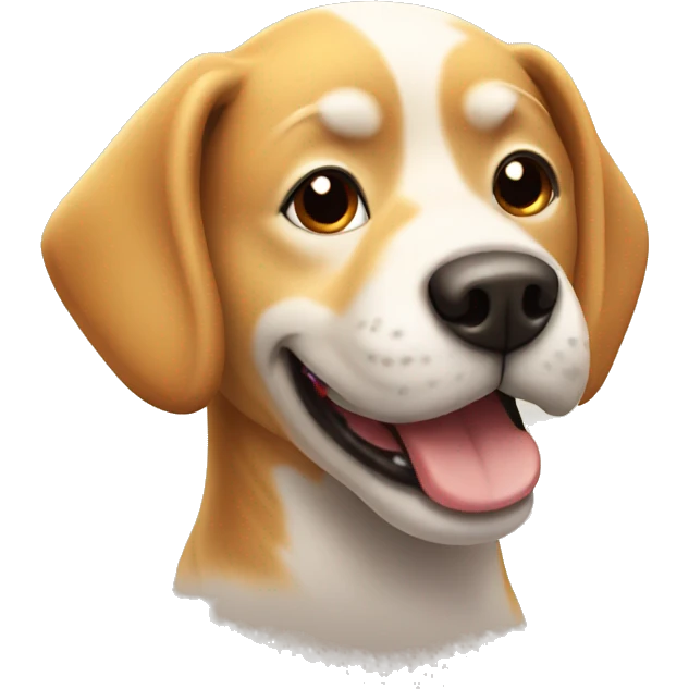 dog enjoying a sunny day emoji