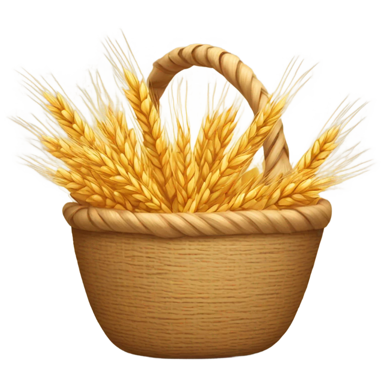 Wheat grain basket emoji