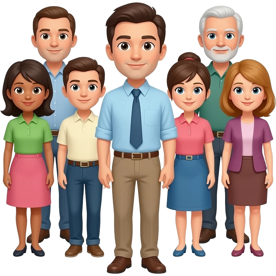 Crea un grupo de adultos emoji