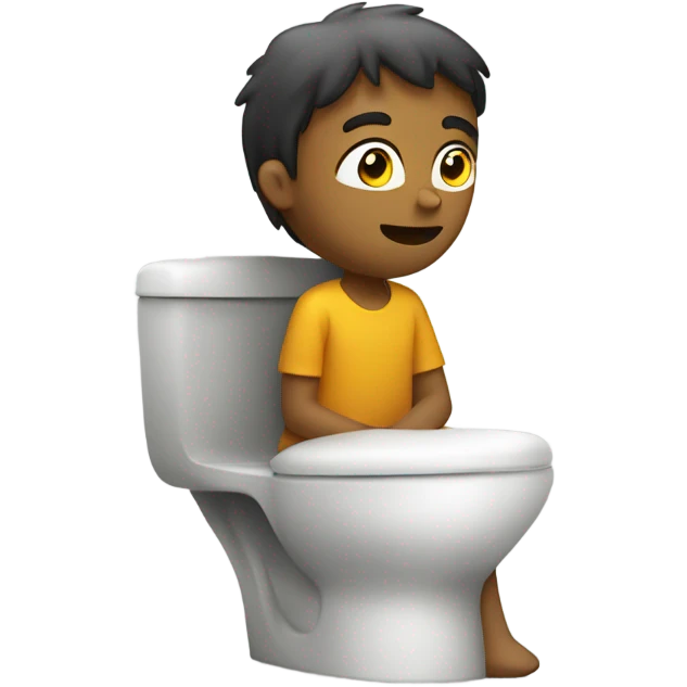 Person on toilet emoji