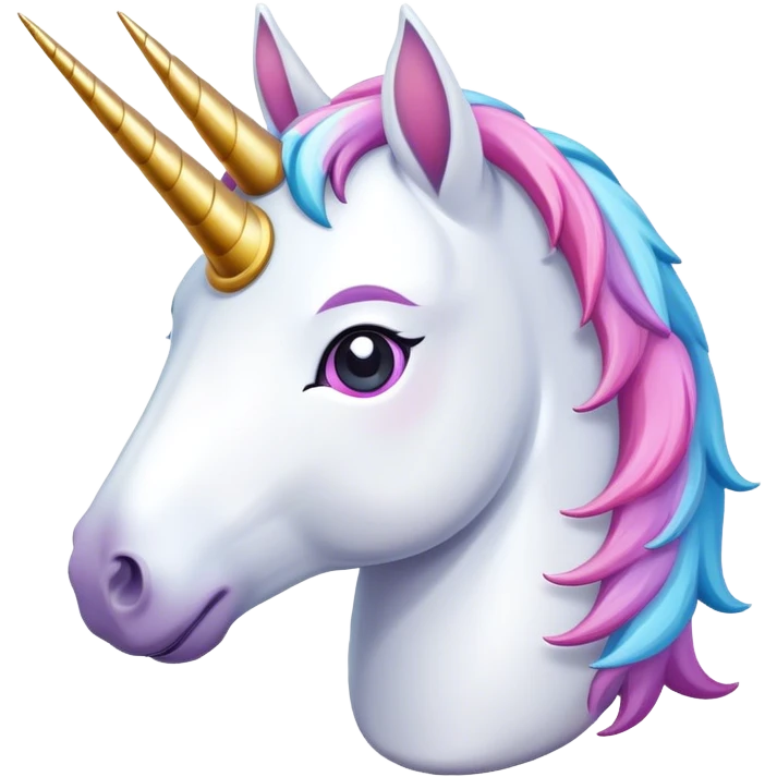 A Unicorn keeping it real  emoji