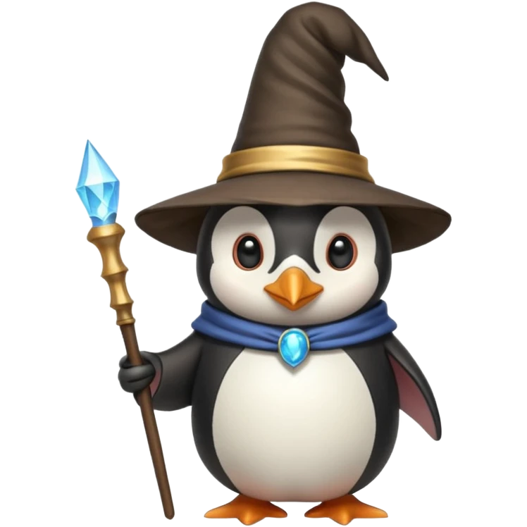 Penguin Wizard emoji