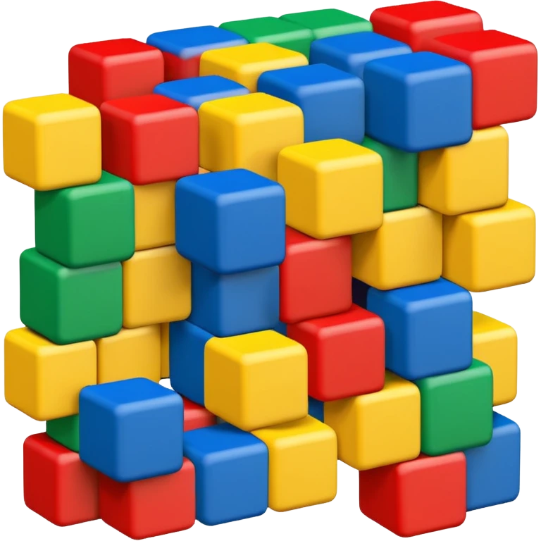 Wooden blocks with letters emoji