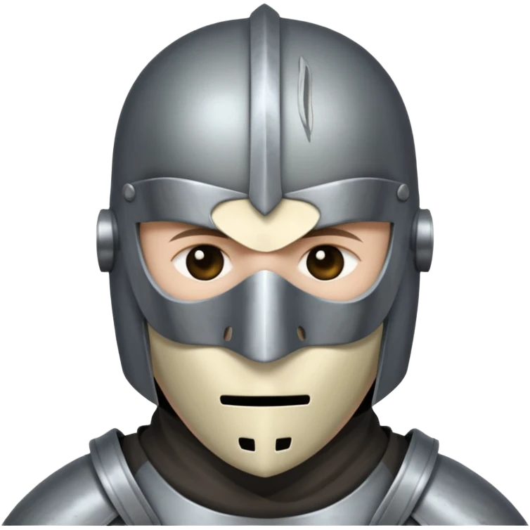 Sad Knight with mask emoji