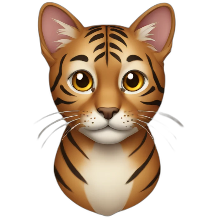 Brown Tiger cat emoji