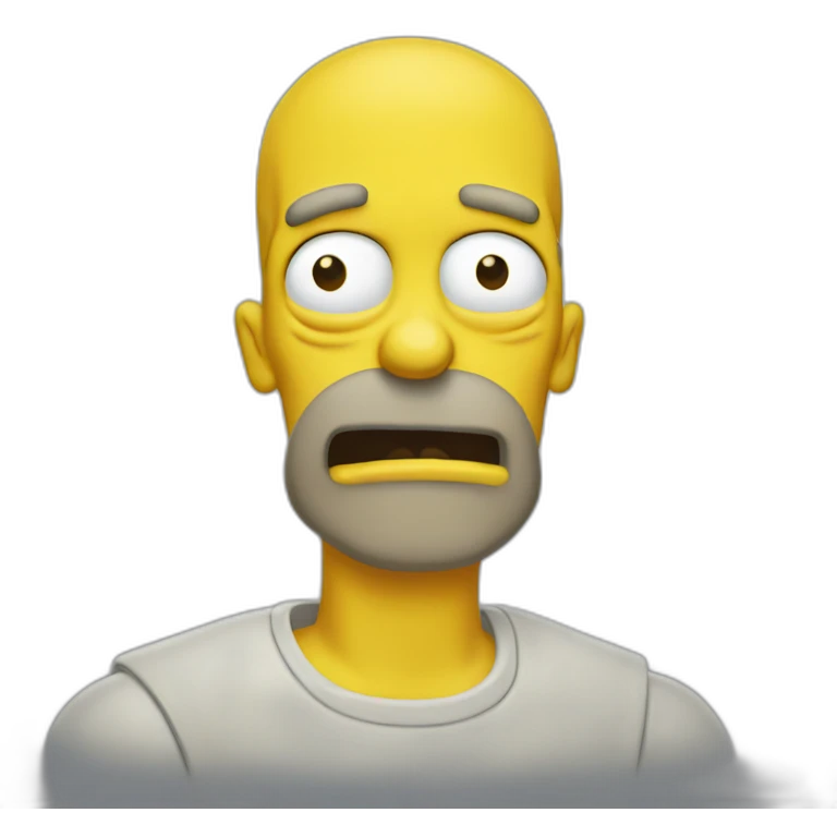 Starving homer emoji