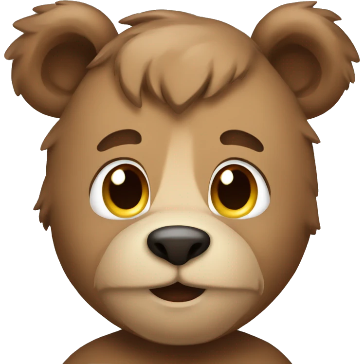 Cute broen bear emoji