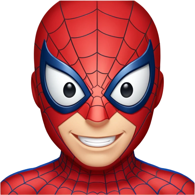 Spider-Man smiling face emoji