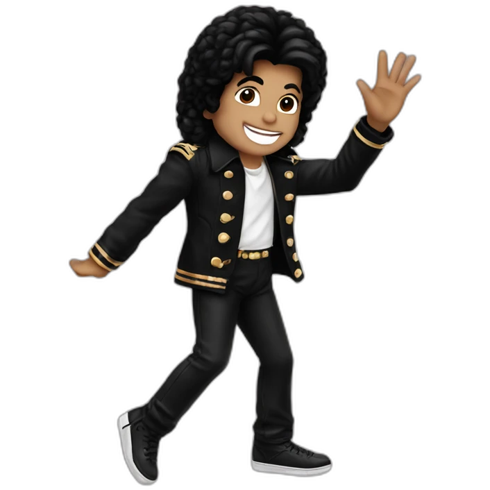 Michael Jackson waving emoji