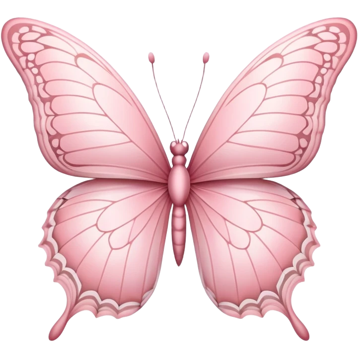 Pastel pink butterfly emoji