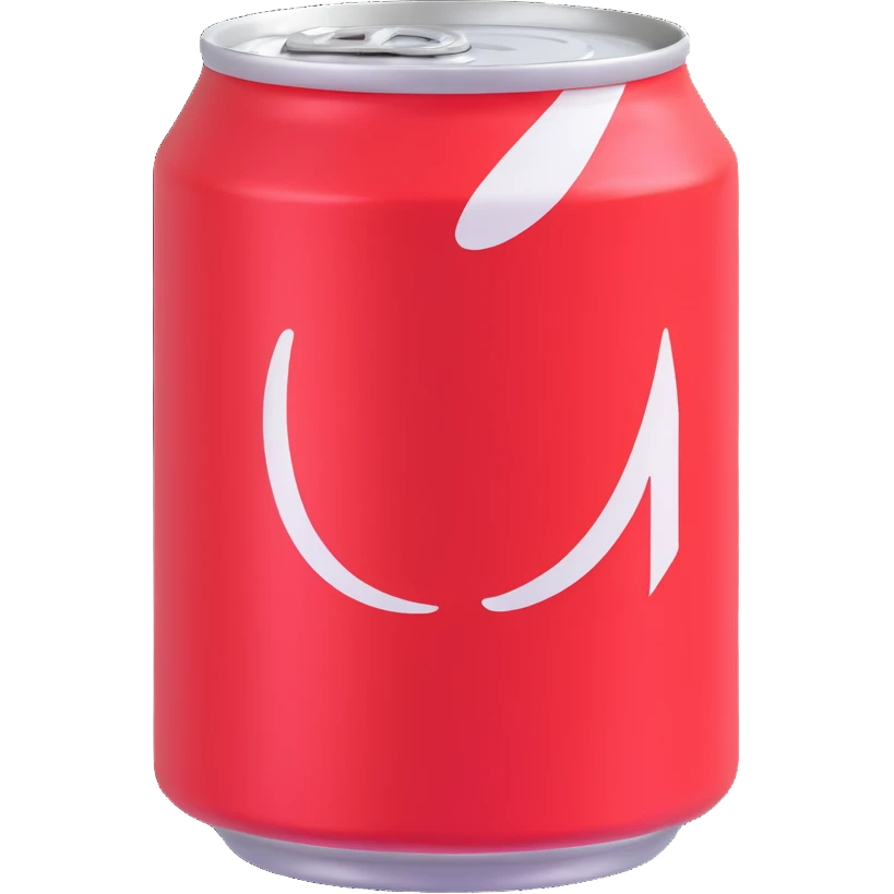 A soda can emoji