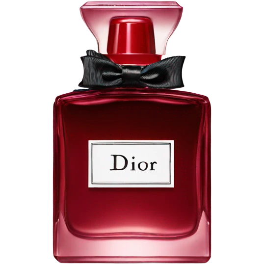 Dark red Dior parfum  emoji