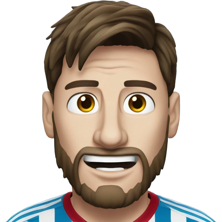 Lionel messi as a spider emoji