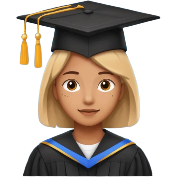 Graduation Cap in Space person emoji