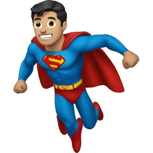 Superman fly  emoji