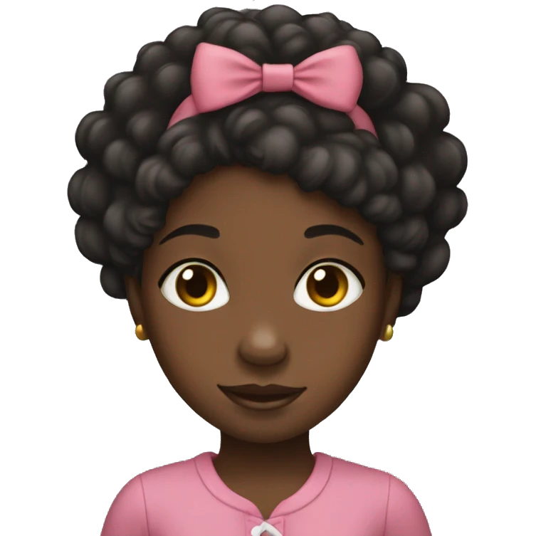 little black girl emoji
