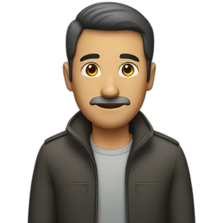 A man who can’t see emoji
