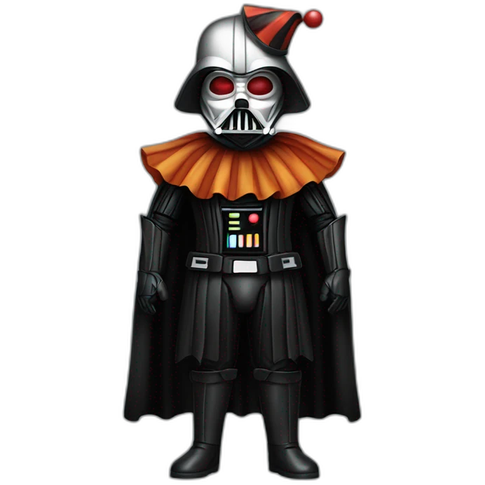 Darth Vader dress as clown emoji