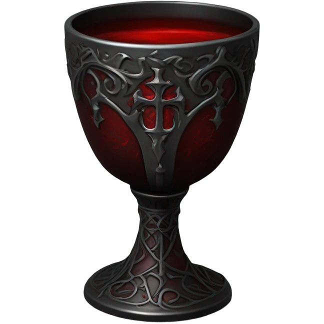 gothic chalice with blood emoji