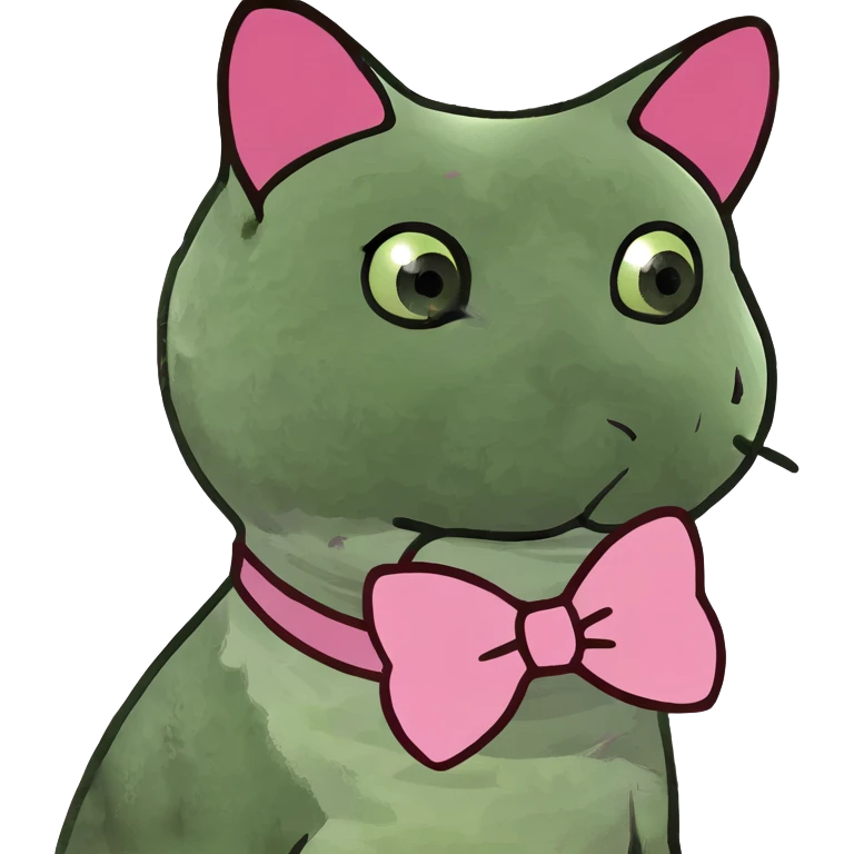 cat with pink bow  emoji