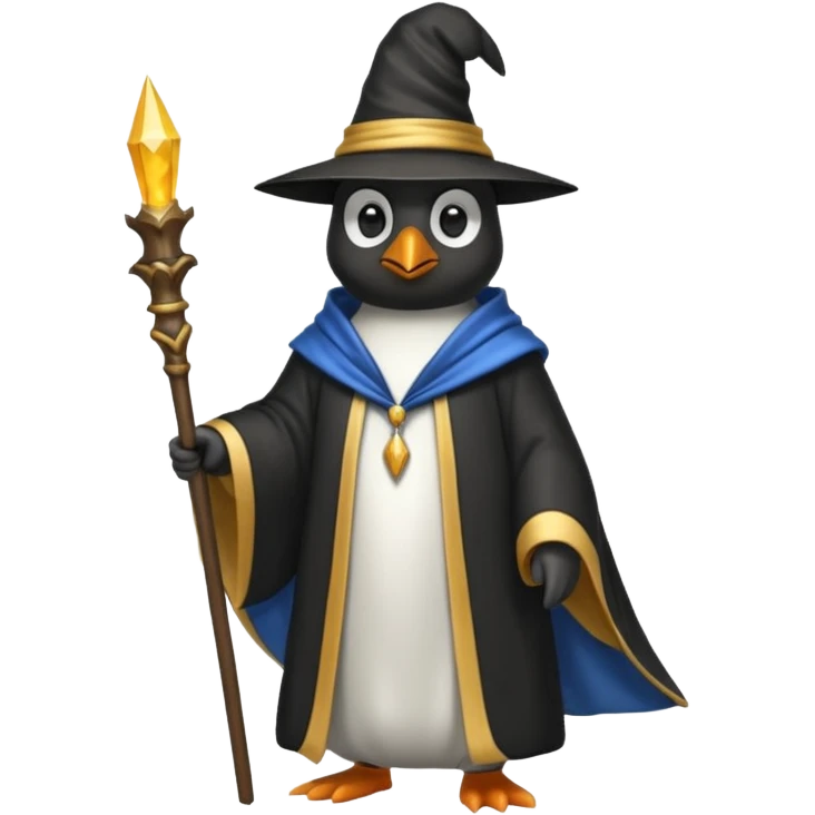 Penguin Wizard emoji