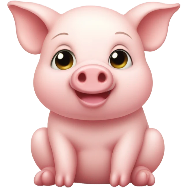 very cute pig emoji
