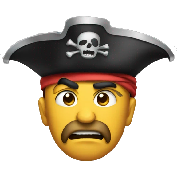 angry pirate emoji