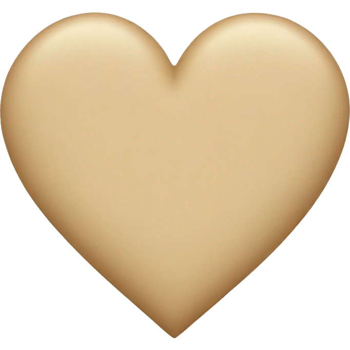 Beige heart  emoji