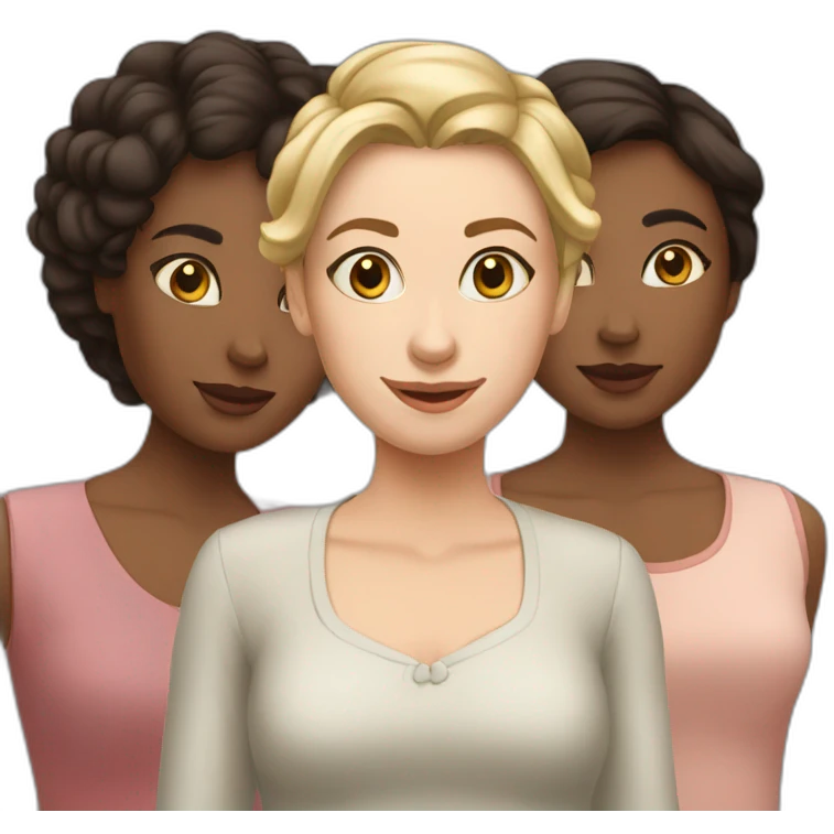 Louisa, Franny, and Helen emoji