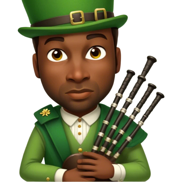 Green Bagpiper emoji