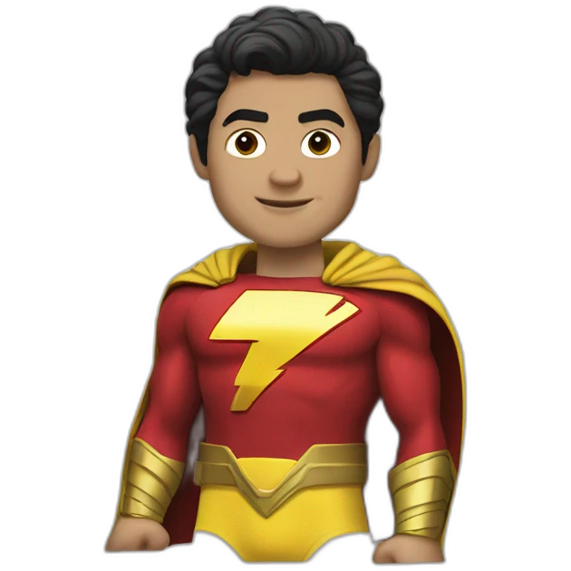 Shazam Superhero emoji