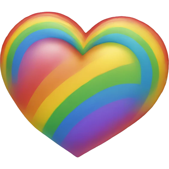 Rainbow heart emoji