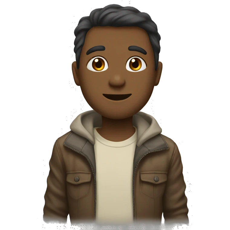 Коричневый бант emoji