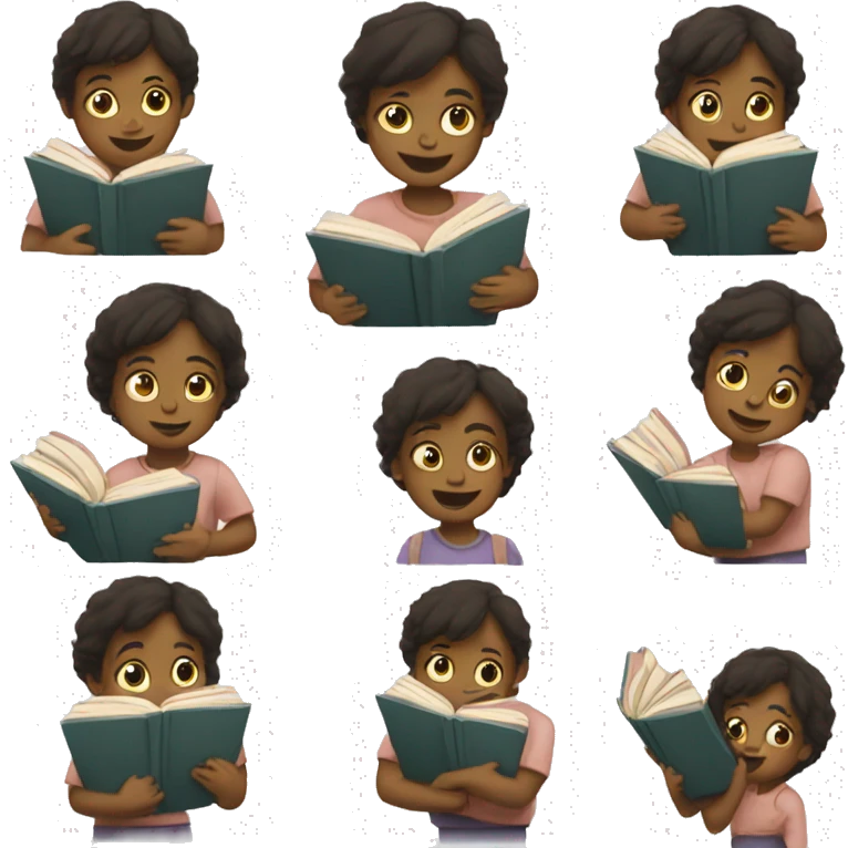 A child holding books emoji