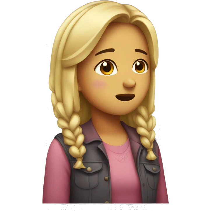 Girl crying  emoji