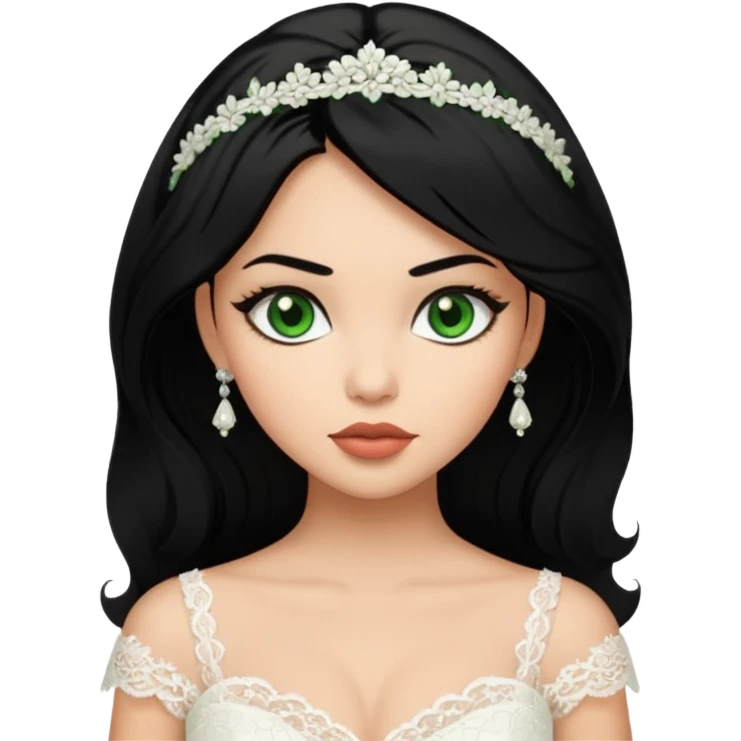black haired green eyes plump lips nicole peltz at wedding emoji