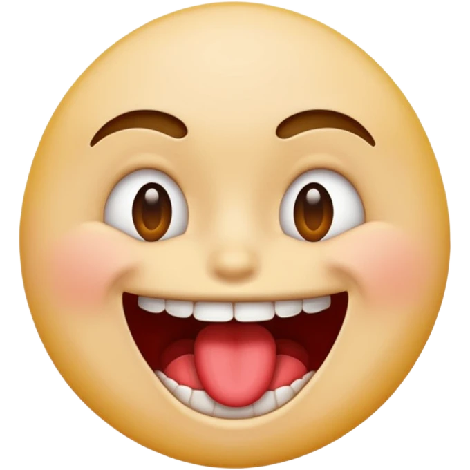 Emoji biting its lip emoji