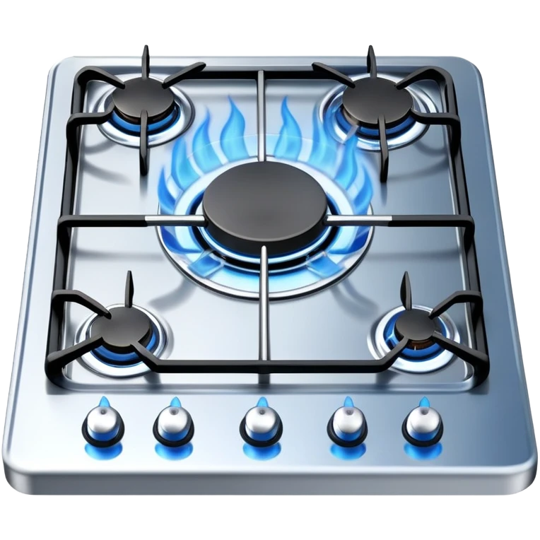 stove burner with blue flame emoji