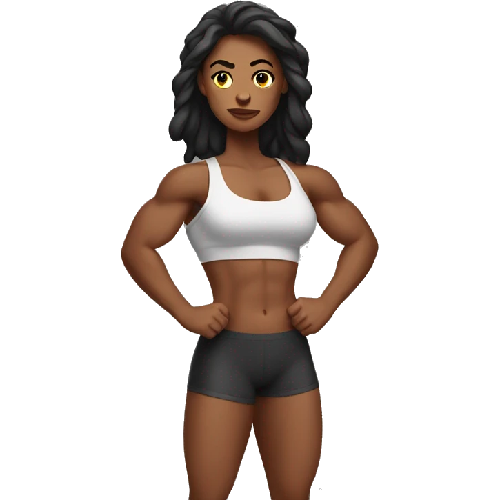 Muscular girl emoji