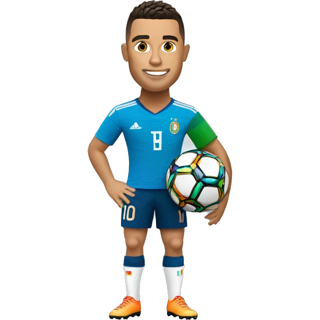 Ronaldo with fifa world cup  emoji