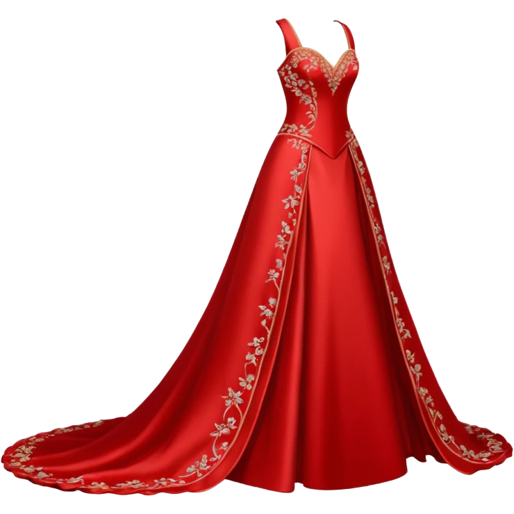 red wedding dress emoji